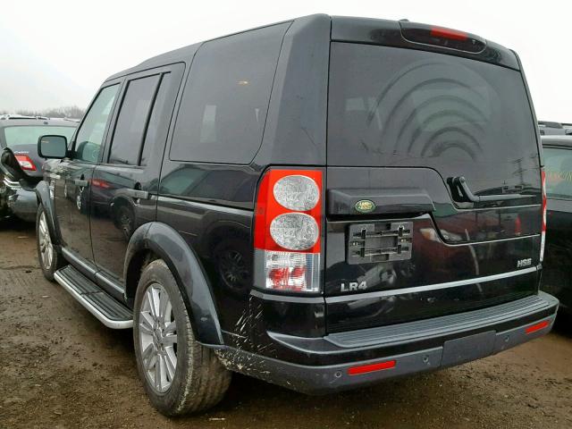 SALAK2D46AA525169 - 2010 LAND ROVER LR4 HSE LU BLACK photo 3