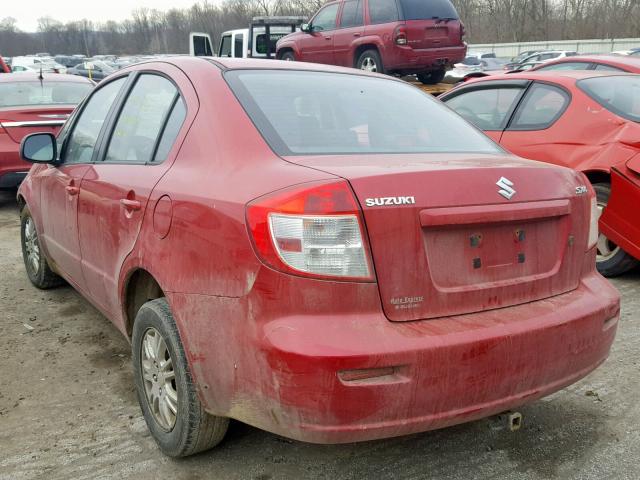 JS2YC5A35D6102502 - 2013 SUZUKI SX4 LE RED photo 3