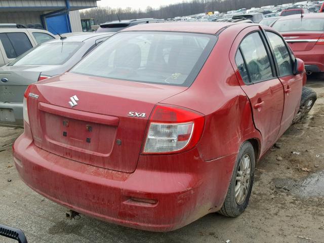 JS2YC5A35D6102502 - 2013 SUZUKI SX4 LE RED photo 4