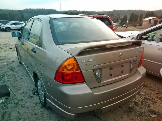 JS2RA62S055256743 - 2005 SUZUKI AERIO S GOLD photo 3