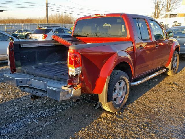 1N6AD07WX7C450103 - 2007 NISSAN FRONTIER C RED photo 4