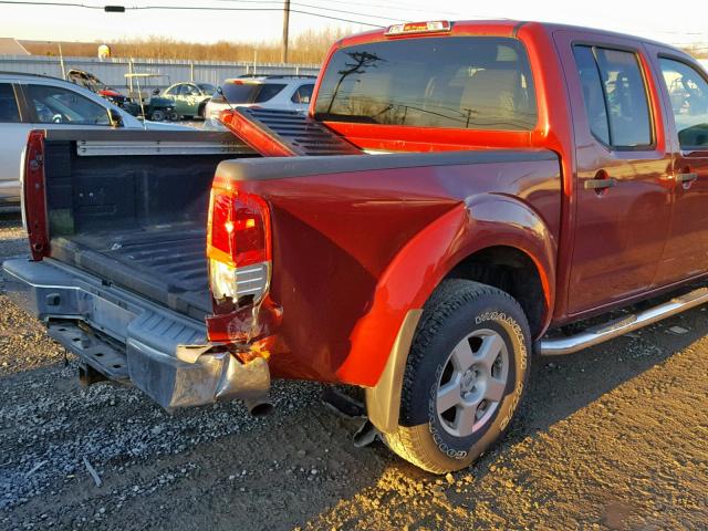 1N6AD07WX7C450103 - 2007 NISSAN FRONTIER C RED photo 9