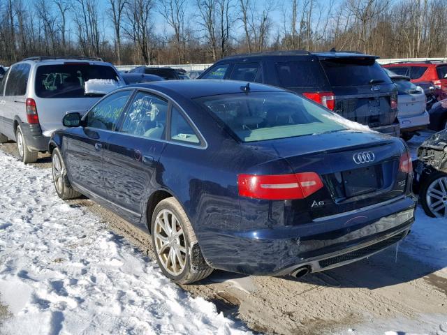 WAUFGAFB4BN018198 - 2011 AUDI A6 PREMIUM BLUE photo 3