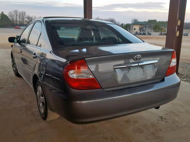 4T1BE32K53U753185 - 2003 TOYOTA CAMRY LE GRAY photo 3