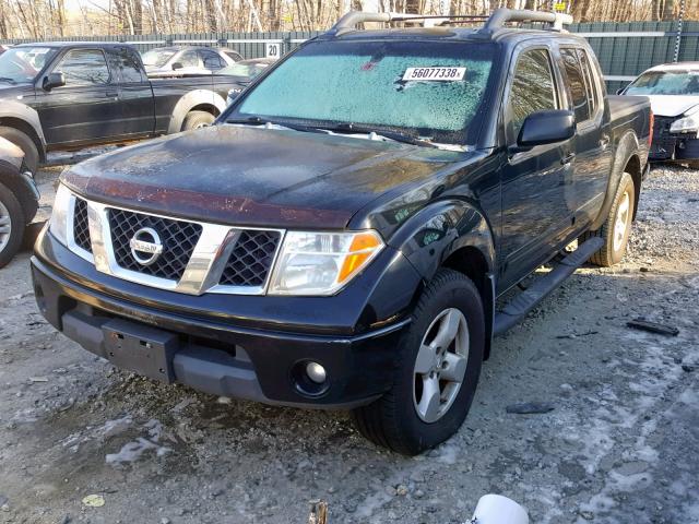 1N6AD07W25C420817 - 2005 NISSAN FRONTIER C BLACK photo 2