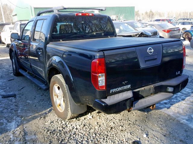 1N6AD07W25C420817 - 2005 NISSAN FRONTIER C BLACK photo 3