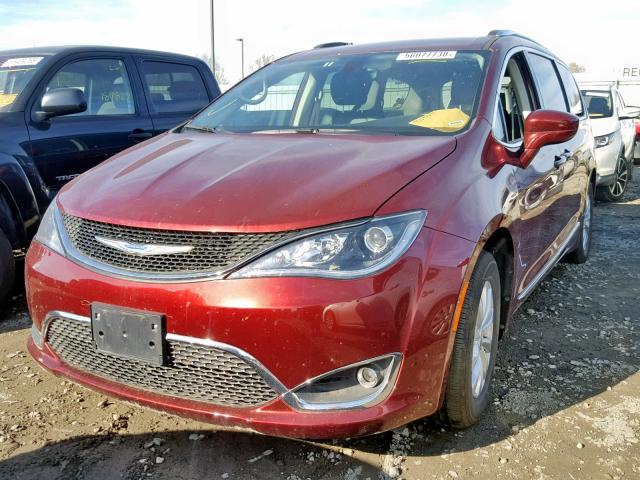 2C4RC1BG1JR246416 - 2018 CHRYSLER PACIFICA T BURGUNDY photo 2