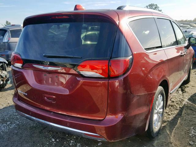 2C4RC1BG1JR246416 - 2018 CHRYSLER PACIFICA T BURGUNDY photo 4