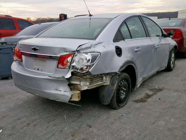 1G1PE5SC6C7113220 - 2012 CHEVROLET CRUZE LT SILVER photo 4