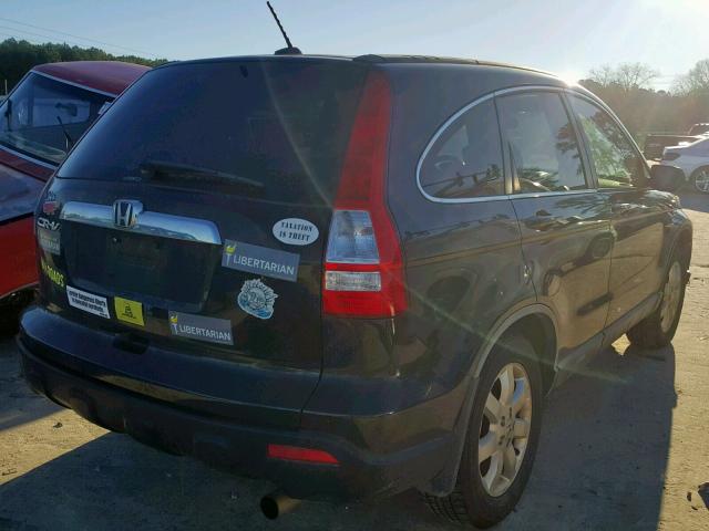 JHLRE48717C034302 - 2007 HONDA CR-V EXL BLACK photo 4