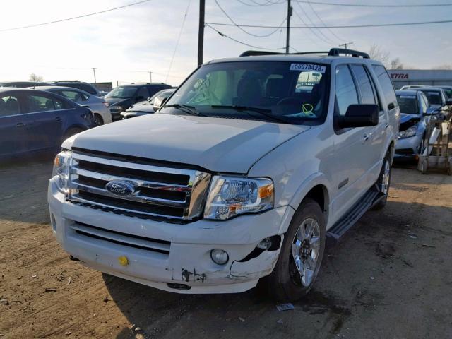 1FMFU16588LA17447 - 2008 FORD EXPEDITION WHITE photo 2