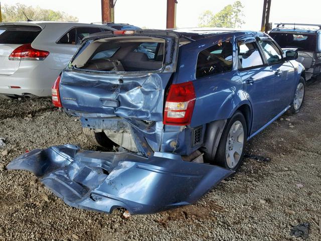 2D4FV47T37H677488 - 2007 DODGE MAGNUM SE BLUE photo 4