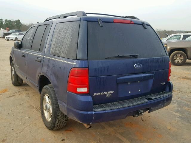 1FMZU63K95UA09058 - 2005 FORD EXPLORER X BLUE photo 3