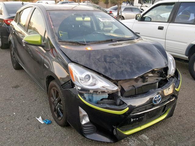 JTDKDTB30G1118849 - 2016 TOYOTA PRIUS C BLACK photo 1