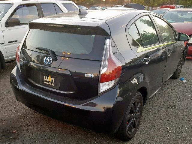 JTDKDTB30G1118849 - 2016 TOYOTA PRIUS C BLACK photo 4