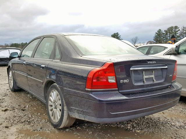 YV1TH592461431493 - 2006 VOLVO S80 2.5T BLUE photo 3