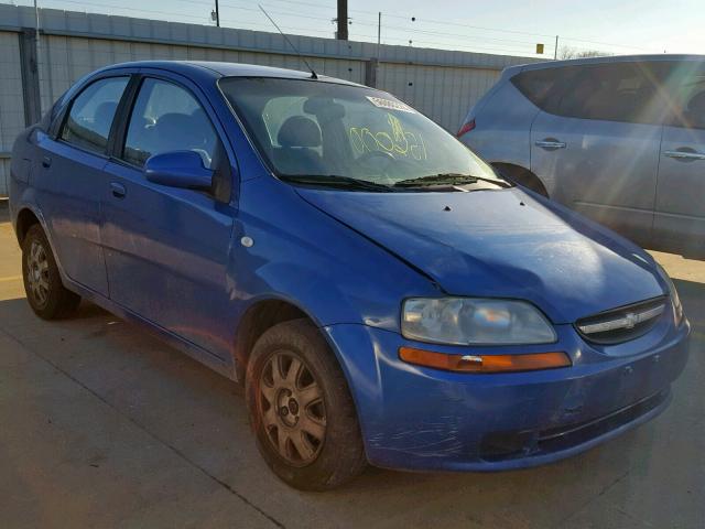 KL1TD52675B433687 - 2005 CHEVROLET AVEO BASE Mavi foto 1