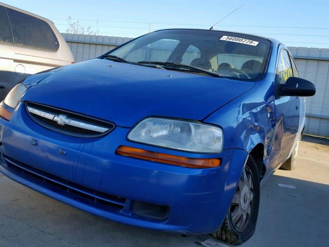 KL1TD52675B433687 - 2005 CHEVROLET AVEO BASE Mavi foto 10