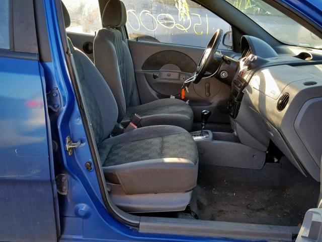 KL1TD52675B433687 - 2005 CHEVROLET AVEO BASE Mavi foto 6