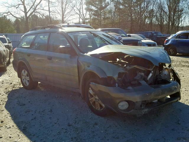 4S4BP61C657393688 - 2005 SUBARU LEGACY OUT GREEN photo 1