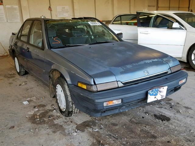 JHMCA552XKC007636 - 1989 HONDA ACCORD DX BLUE photo 1