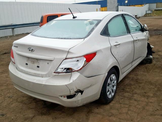 KMHCT4AE5HU251652 - 2017 HYUNDAI ACCENT SE WHITE photo 4