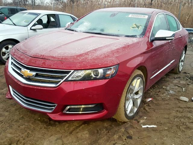 1G1125S36JU148899 - 2018 CHEVROLET IMPALA PRE BURGUNDY photo 2