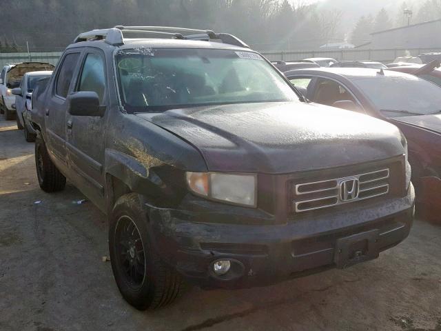 2HJYK16586H525703 - 2006 HONDA RIDGELINE BLACK photo 1