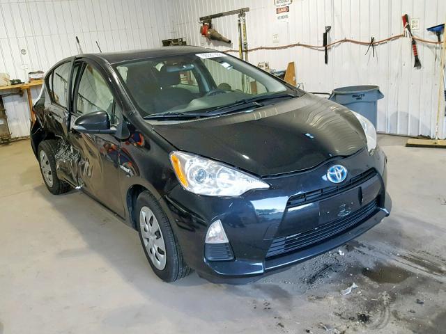 JTDKDTB35D1045568 - 2013 TOYOTA PRIUS C BLACK photo 1