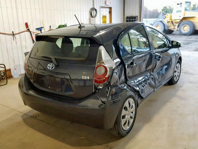 JTDKDTB35D1045568 - 2013 TOYOTA PRIUS C BLACK photo 4