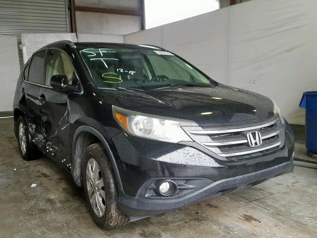 JHLRM3H74CC008977 - 2012 HONDA CR-V EXL BLACK photo 1