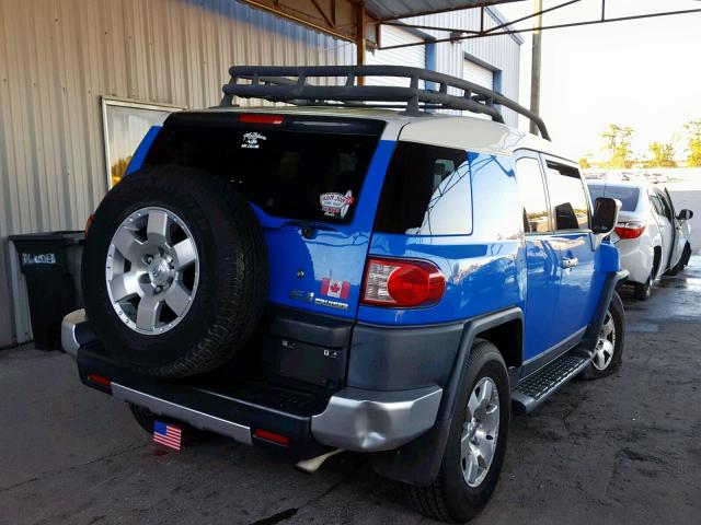 JTEBU11F18K024681 - 2008 TOYOTA FJ CRUISER BLUE photo 4