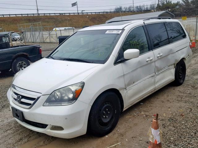 5FNRL38866B054391 - 2006 HONDA ODYSSEY TO WHITE photo 2