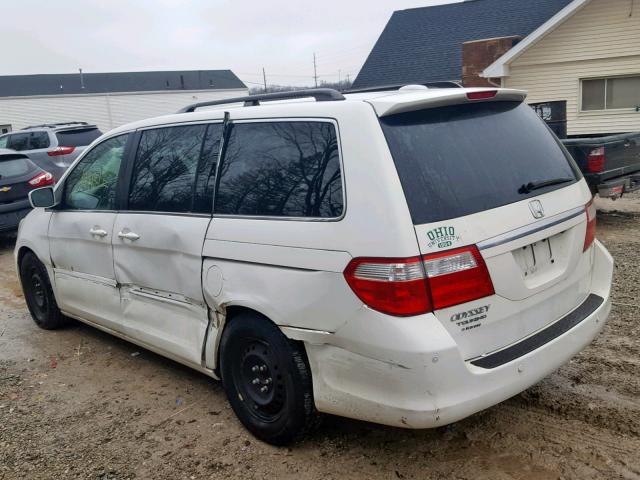 5FNRL38866B054391 - 2006 HONDA ODYSSEY TO WHITE photo 3