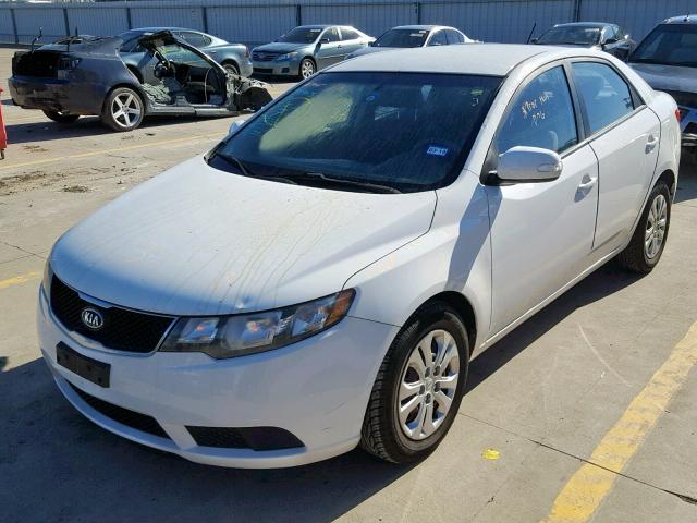 KNAFU4A25A5063327 - 2010 KIA FORTE EX WHITE photo 2