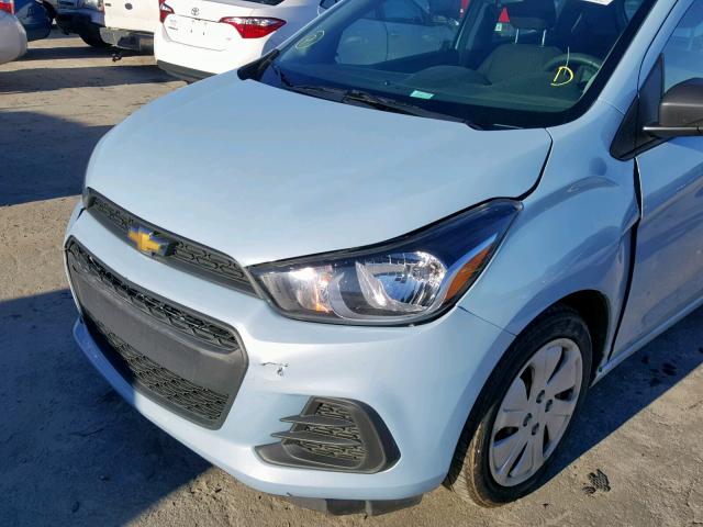 KL8CB6SA5GC582033 - 2016 CHEVROLET SPARK LS BLUE photo 9