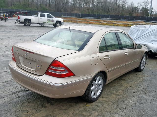 WDBRF61J52E004615 - 2002 MERCEDES-BENZ C 240 GOLD photo 4