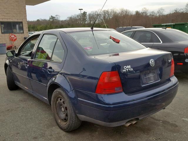 3VWRE69M43M086798 - 2003 VOLKSWAGEN JETTA GL BLUE photo 3