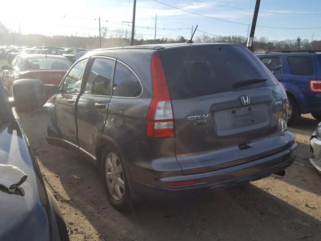 JHLRE4H48BC005524 - 2011 HONDA CR-V SE GRAY photo 3