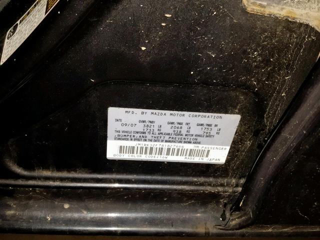 JM1BK32F781827666 - 2008 MAZDA 3 I BLACK photo 10