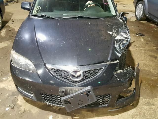 JM1BK32F781827666 - 2008 MAZDA 3 I BLACK photo 7