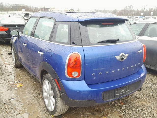 WMWZB3C54GWR49727 - 2016 MINI COOPER COU BLUE photo 3