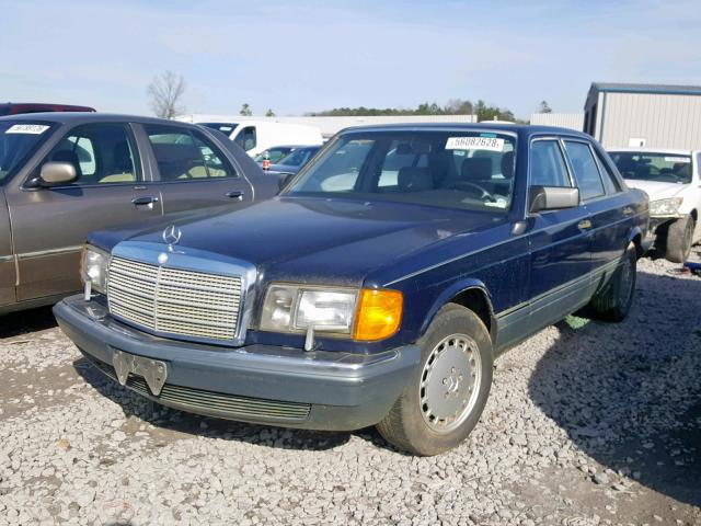 WDBCA35D1JA423297 - 1988 MERCEDES-BENZ 420 SEL BLUE photo 2