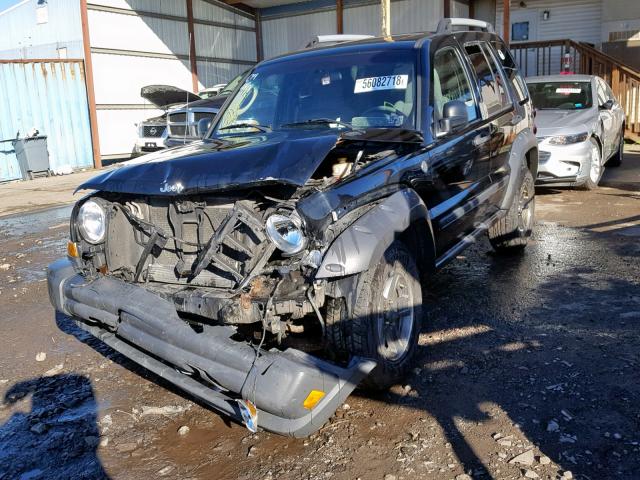 1J4GL38K55W534719 - 2005 JEEP LIBERTY RE BLACK photo 2