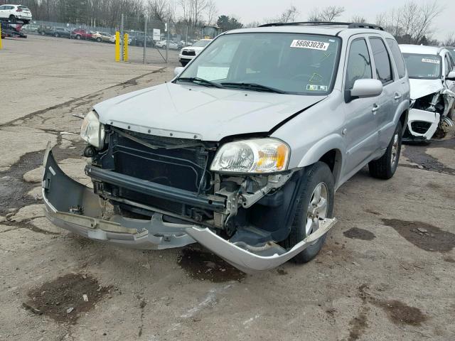 4F2YZ94195KM37698 - 2005 MAZDA TRIBUTE S SILVER photo 2