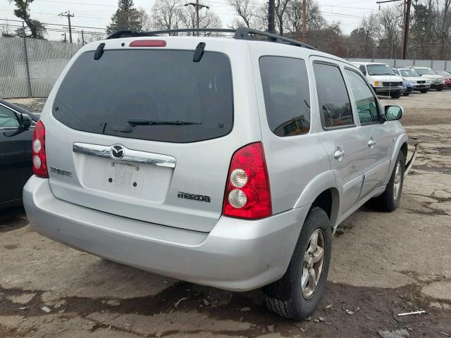 4F2YZ94195KM37698 - 2005 MAZDA TRIBUTE S SILVER photo 4