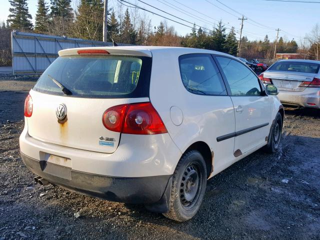 WVWAR71K07W012692 - 2007 VOLKSWAGEN RABBIT WHITE photo 4