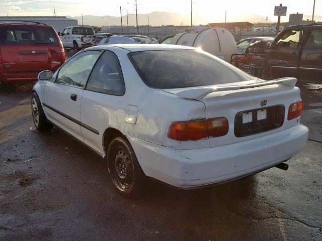 1HGEJ2242PL023689 - 1993 HONDA CIVIC DX WHITE photo 3