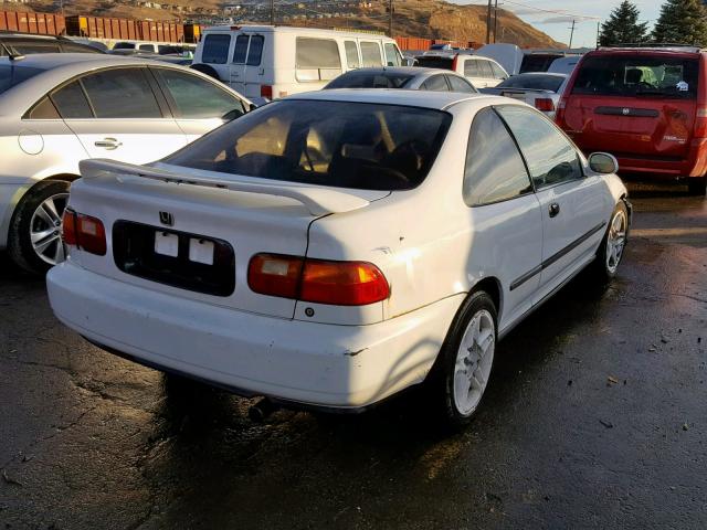 1HGEJ2242PL023689 - 1993 HONDA CIVIC DX WHITE photo 4