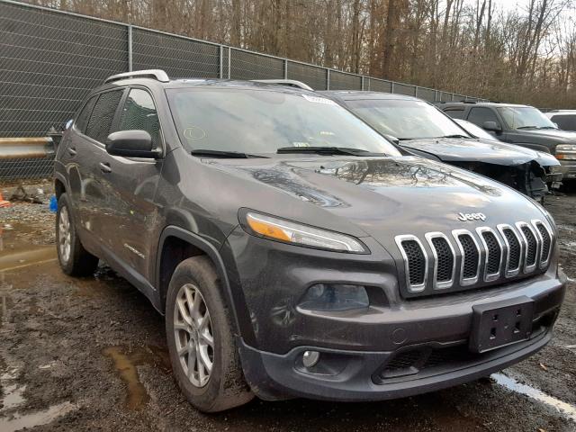 1C4PJMCB8EW268704 - 2014 JEEP CHEROKEE L GRAY photo 1